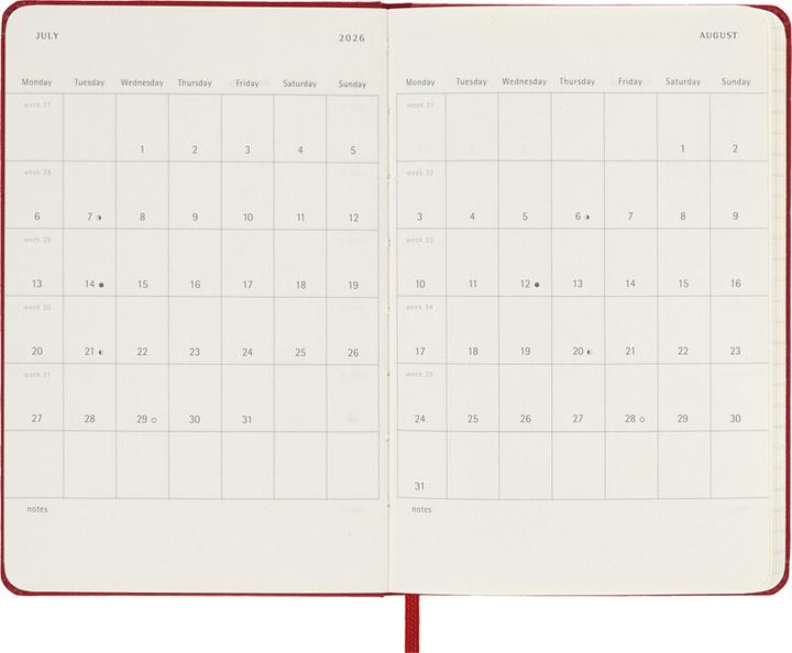 Actual product image Moleskine Taschenagenda Daily (9 x 14 cm, English)