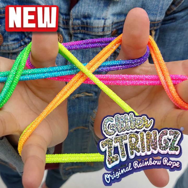 Actual product image Fun Ztringz Glitter Rainbow Rope