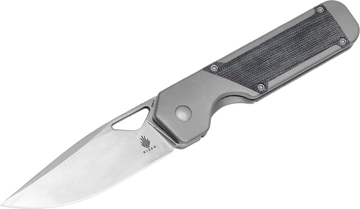 Image du produit Kizer Militaw Titanium Micarta Grey (8.50 cm)