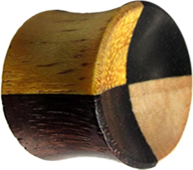 Image du produit Star Piercing Flared Plug en bois stratifié (Organique, sans laiton)