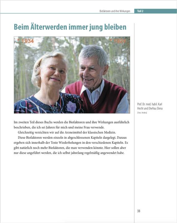 Actual product image Biofaktoren für gesundes Altern (German, Charles Hecht, 2024)