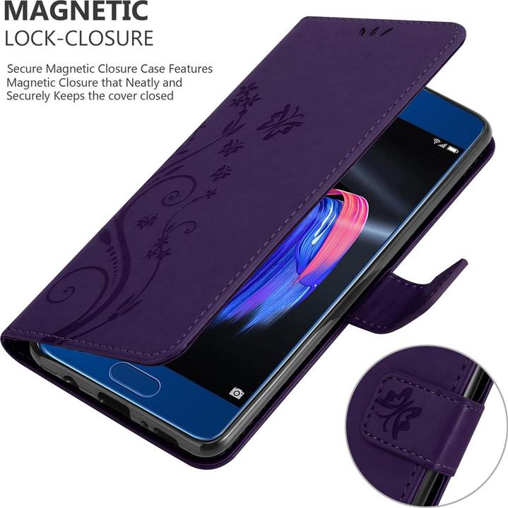Actual product image Cadorabo Flower Book Cover (Honor 9)