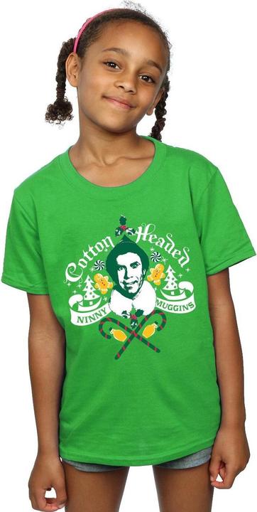 Actual product image Elf Girls Cotton Headed Ninny Muggins Cotton T-Shirt (116)