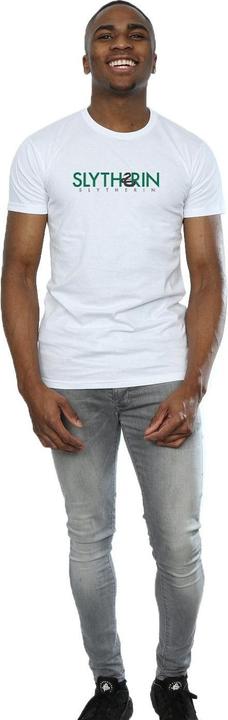 Actual product image Mens Slytherin Text T-Shirt (XL)