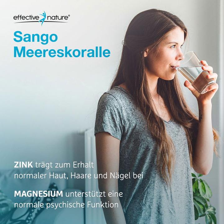 Produktbild Effective Nature Sango Koralle mit Zink und Silizium (120 Stück, Kapseln, 120 g)