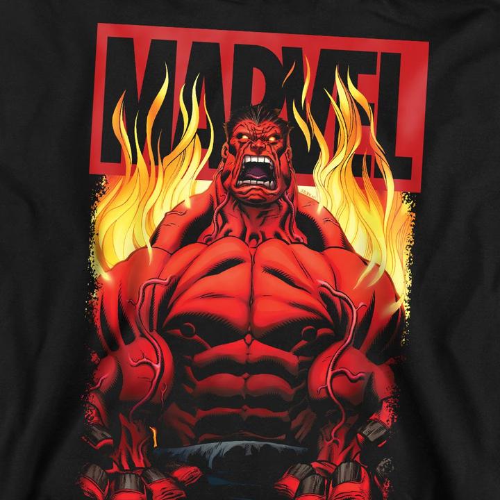 Immagine prodotto Felpa Hulk Rosso Fuoco Adulto Unisex (S)