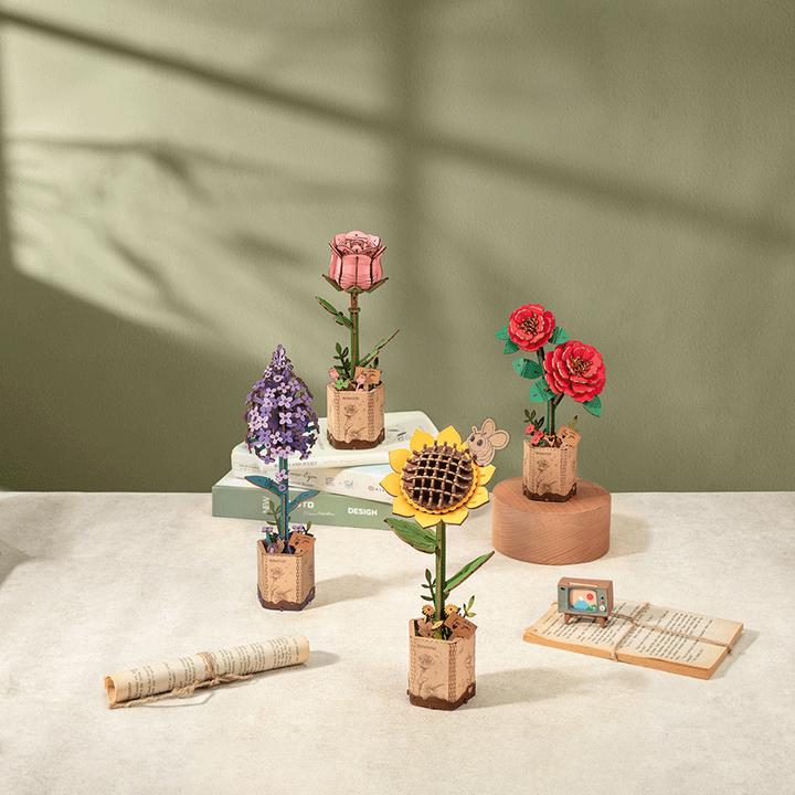 Immagine prodotto Robotime Girasole - Fiore in kit di costruzione in legno
