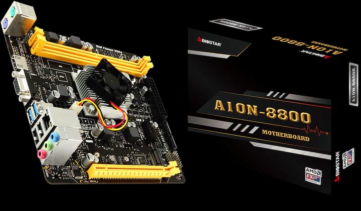 Produktbild Biostar A10N-8800E (NA (integrated CPU), Mini-ITX)