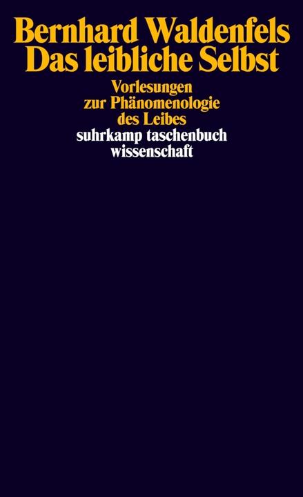 Produktbild Das leibliche Selbst (Deutsch, Bernhard Waldenfels, 2000)