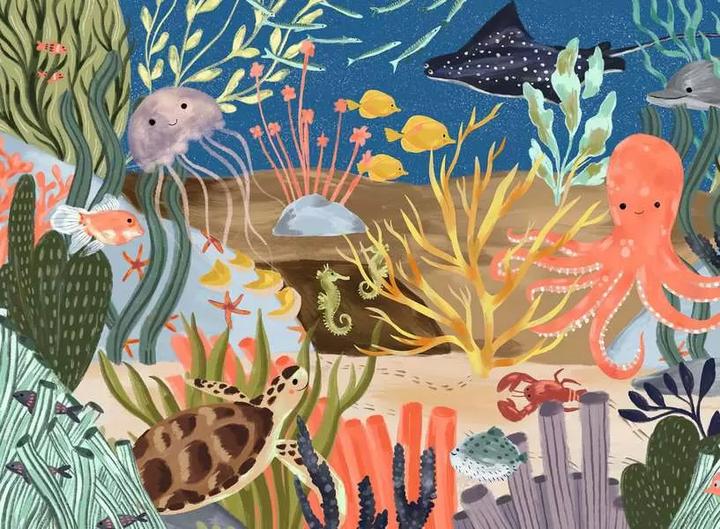 Actual product image Ravensburger Ocean Whimsy (500 pieces)