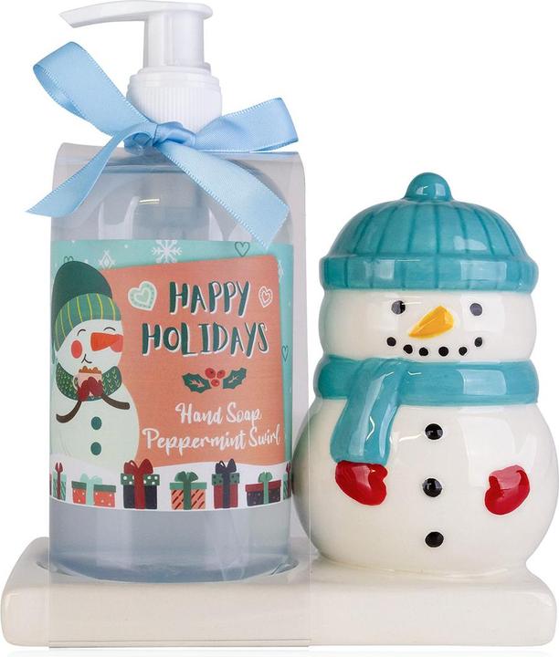 Accentra Seifenspender mit Handseife SNOWMAN (Flüssigseife, 350 ml)
