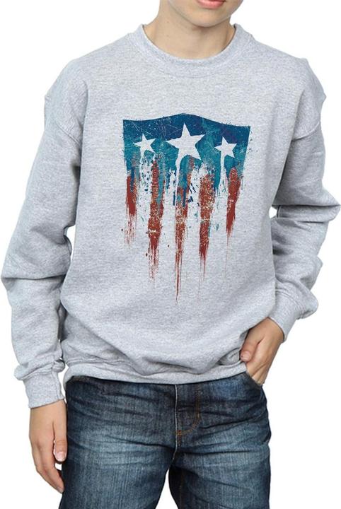 Image du produit - Sweat CAPTAIN AMERICA FLAG SHIELD - Garçon (128)