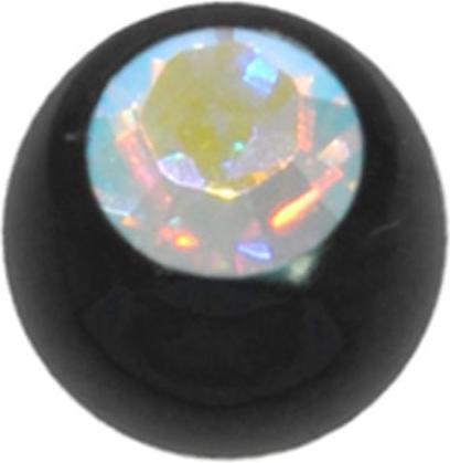 Actual product image Bijouteria Piercing (Premium crystal, Surgical steel 316L, PVD coating (black))