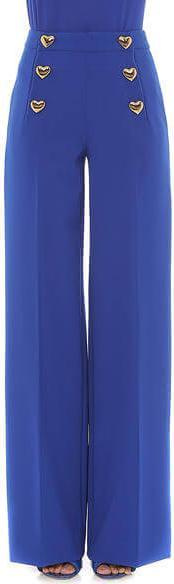 Moschino Pantaloni Blu Elettrico