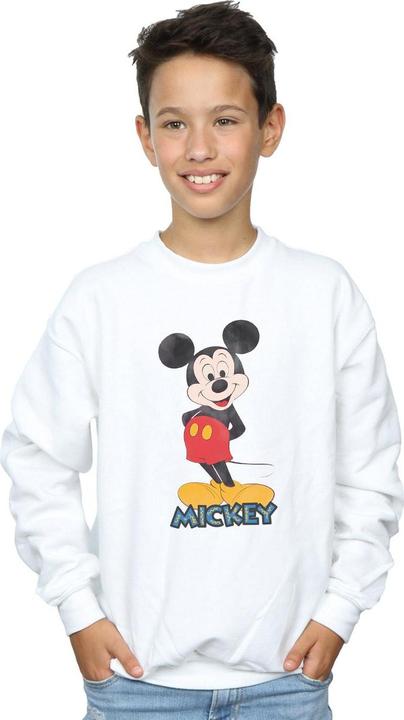 Actual product image Disney Boys Mickey Mouse Retro Pose Sweatshirt (128)
