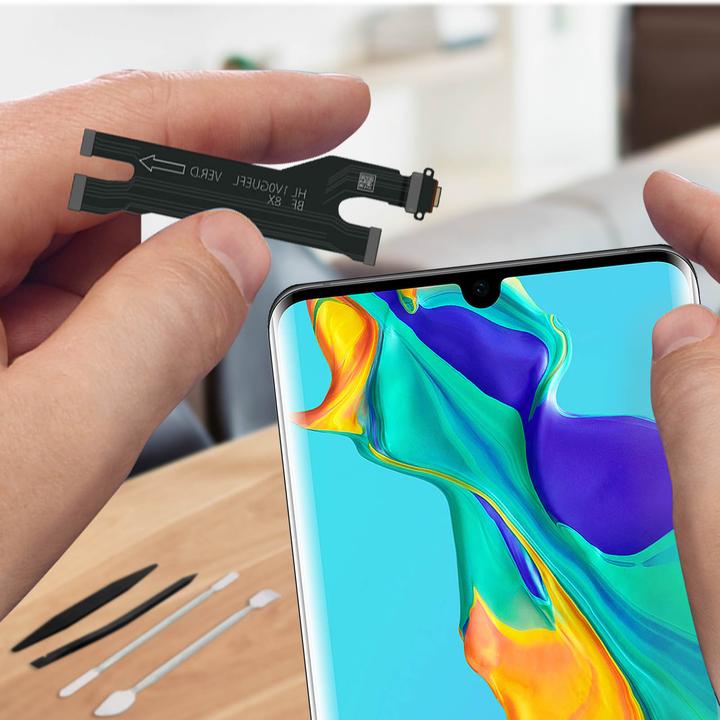 Produktbild Clappio USB-C Ladeanschluss + Flexkabel Ersatzteil Huawei P30 Pro (Huawei P30 Pro)