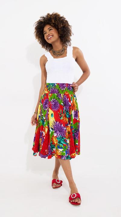 Produktbild Joe Browns Bright Floral Godet Panel Midi Skirt (10)