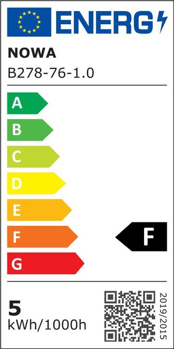 Energy Label Nino Leuchten NOWA Tischleuchte Marek (500 lm)