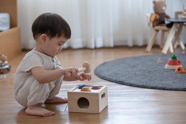 Actual product image Plantoys Hammer set with Orchard balls