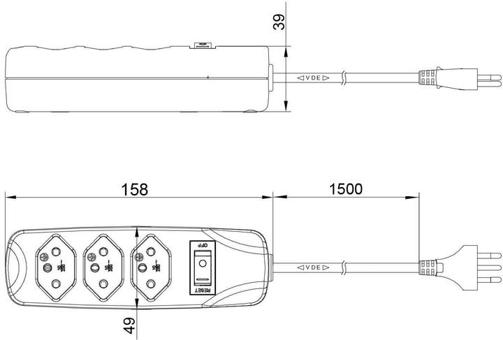 Image du produit Furber Bande de connexion (3 x, Type 13, 1.50 m)