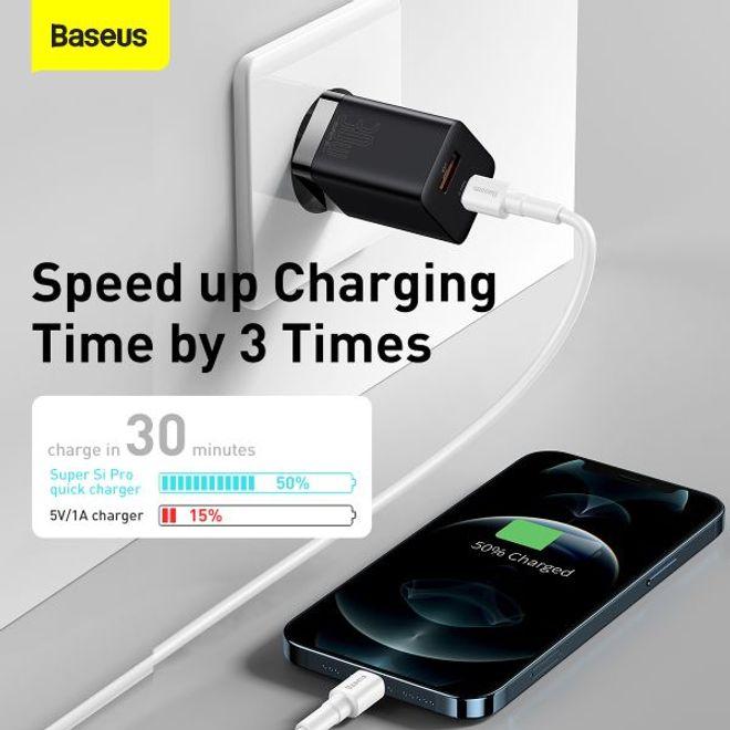 Actual product image Baseus Super Si Pro Quick Charger (30 W)