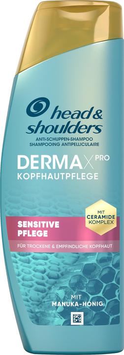 Head & Shoulders Derma X Pro Shampoo Sensitive Pflege Shampoo (250 ml, Flüssiges Shampoo)