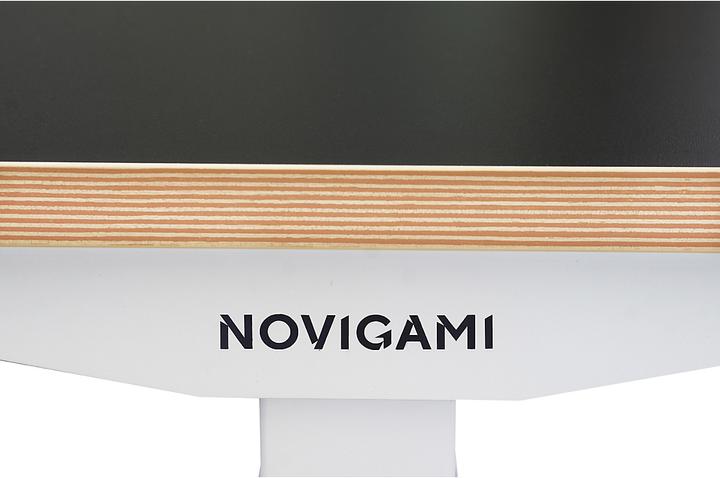 Produktbild Novigami Büro Set | Höhenverstellbarer Schreibtisch Ototo | Schwarz-Multiplex | 160 cm | Inkl. Bürostuhl K...