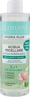 Actual product image Clinians Hydra Plus Active Micellar Water with Green and Magnolia for 3-in-1 Cleansing (Blackhead remover)