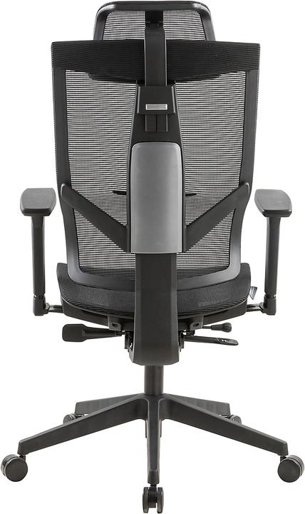 Produktbild Novigami Büro Set | Höhenverstellbarer Schreibtisch Ototo | Schwarz-Multiplex | 160 cm | Inkl. Bürostuhl K...