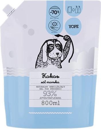 Immagine prodotto Yope Gel doccia, cocco e sale marino 93%, ricarica da 800 ml (800 ml)