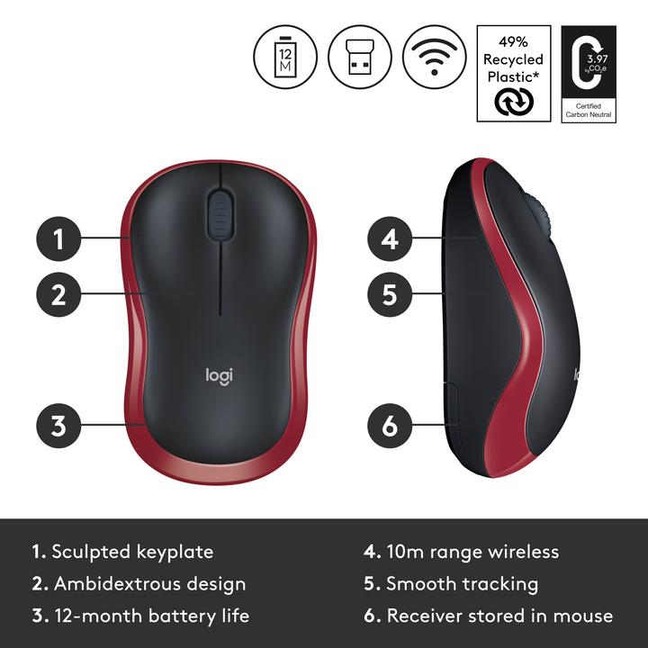 Actual product image Logitech M185 (Wireless)