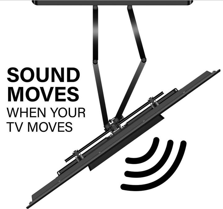 Image du produit Sanus Support de barre de son Sonos Ray (1 pièce, Installation murale, Rotatif)