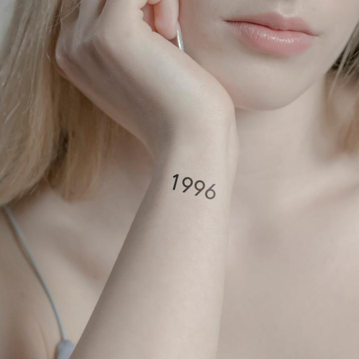 Produktbild minink Temporäres Tattoo – Geburtsjahr 1996