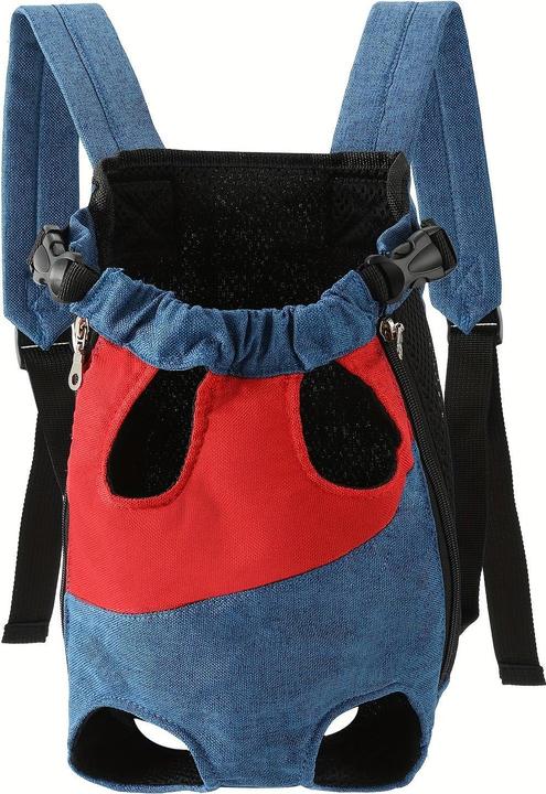 Alopini Adjustable pet backpack for dogs and cats, comfortable fit, polyester material with (Dog, Cat, Breathable)