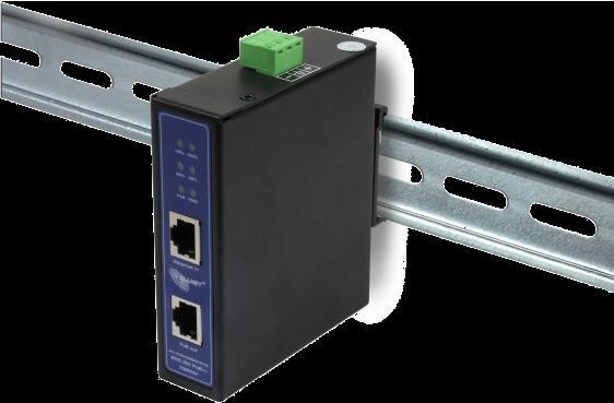 Produktbild Allnet PoE Injektor Industrial MultiGigabit • PoE BT mit Power-Booster (15,4W/30W/90W) • DIN • ALLN (802.3af (PoE), 802.3bt (PoE++), 802.3at (PoE+), 90 W)
