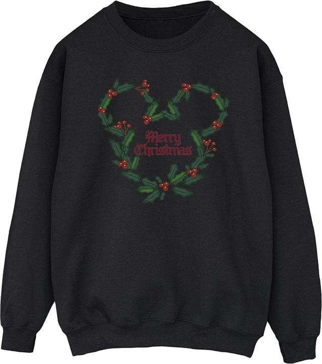 Produktbild Disney Mickey Mouse Merry Christmas Holly Sweatshirt (S)