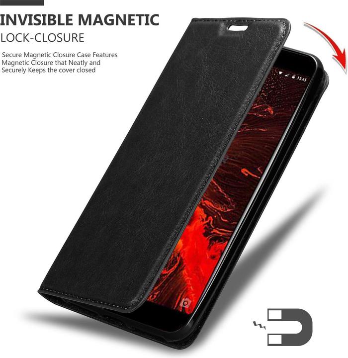 Actual product image Cadorabo Book Invisible Magnet Cover (Lenovo S5 (2018))