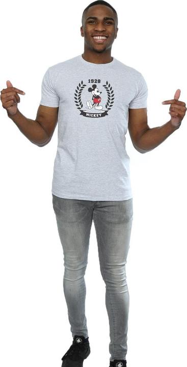 Actual product image Disney Mens Mickey Mouse Laurel T-Shirt (M)