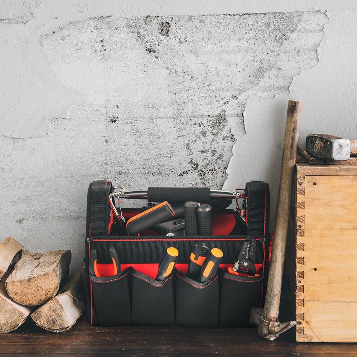 Actual product image Wiltec Tool Bag Size XL with Shoulder Strap and Carrying Handle