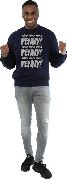 Actual product image Dam Mens Sheldon Knock Knock Penny Cotton Sweatshirt (L)