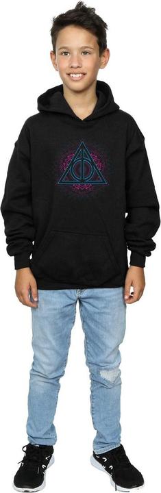 Image du produit - Sweat à capuche NEON DEATHLY HALLOWS - Garçon (152, 158)