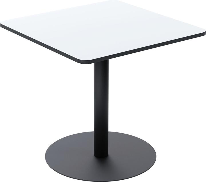Actual product image Paperflow MEZZO Bistro table wood white 80.0 x 80.0 x 75.0 cm