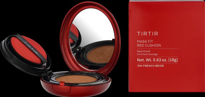 Actual product image TirTir Mask Fit Red Cushion Foundation - Full Coverage, Weightless, Skin Fit (#31N French Beige)
