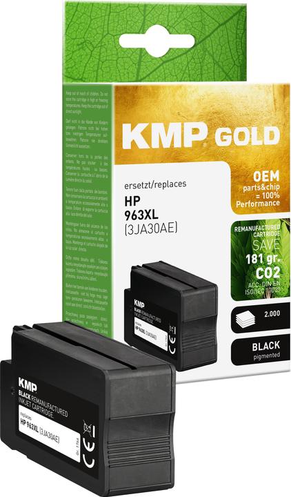 Actual product image KMP Ink cartridge black compatible with HP 3JA30AE 963 XL (FC)