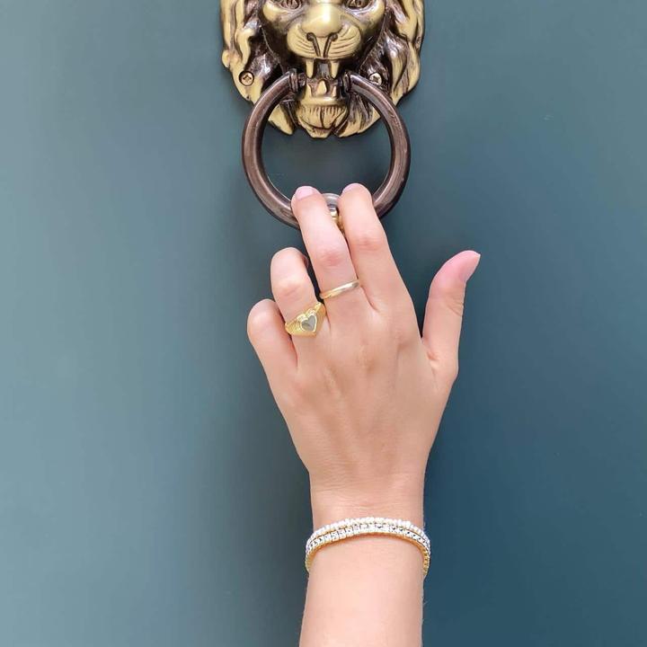 Produktbild Candy Ring Carli, 925 Sterling Silber, vergoldet (58, 925 Silber)