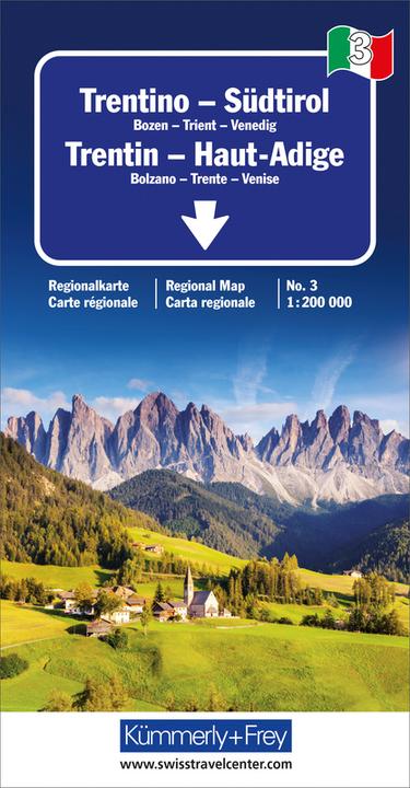 Actual product image Strassenkarte 325904158 Trentino-Südtirol 1:200'000 (German)