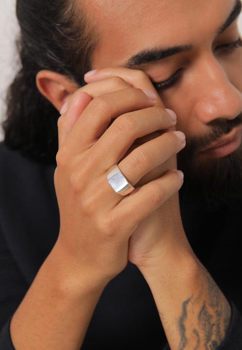 Immagine prodotto Kuzzoi Anello con sigillo (56, 925 Argento)