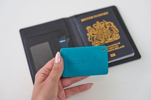 Image du produit Boompods Boomcard rechargeable Ocean Blue (3650 h, Fonctionnement sur batterie)