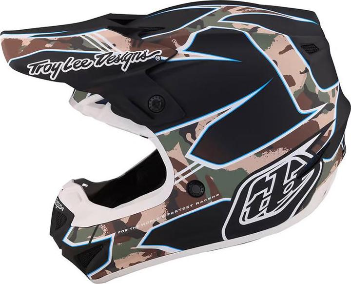 Actual product image Troy Lee Designs SE4 Polyacrylite MIPS helmet, Matrix Camo, black, S | 55-56cm (55 - 56 cm)