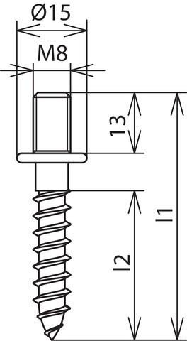 Image du produit Dehn Vis à bois (1 Vis par pièce)